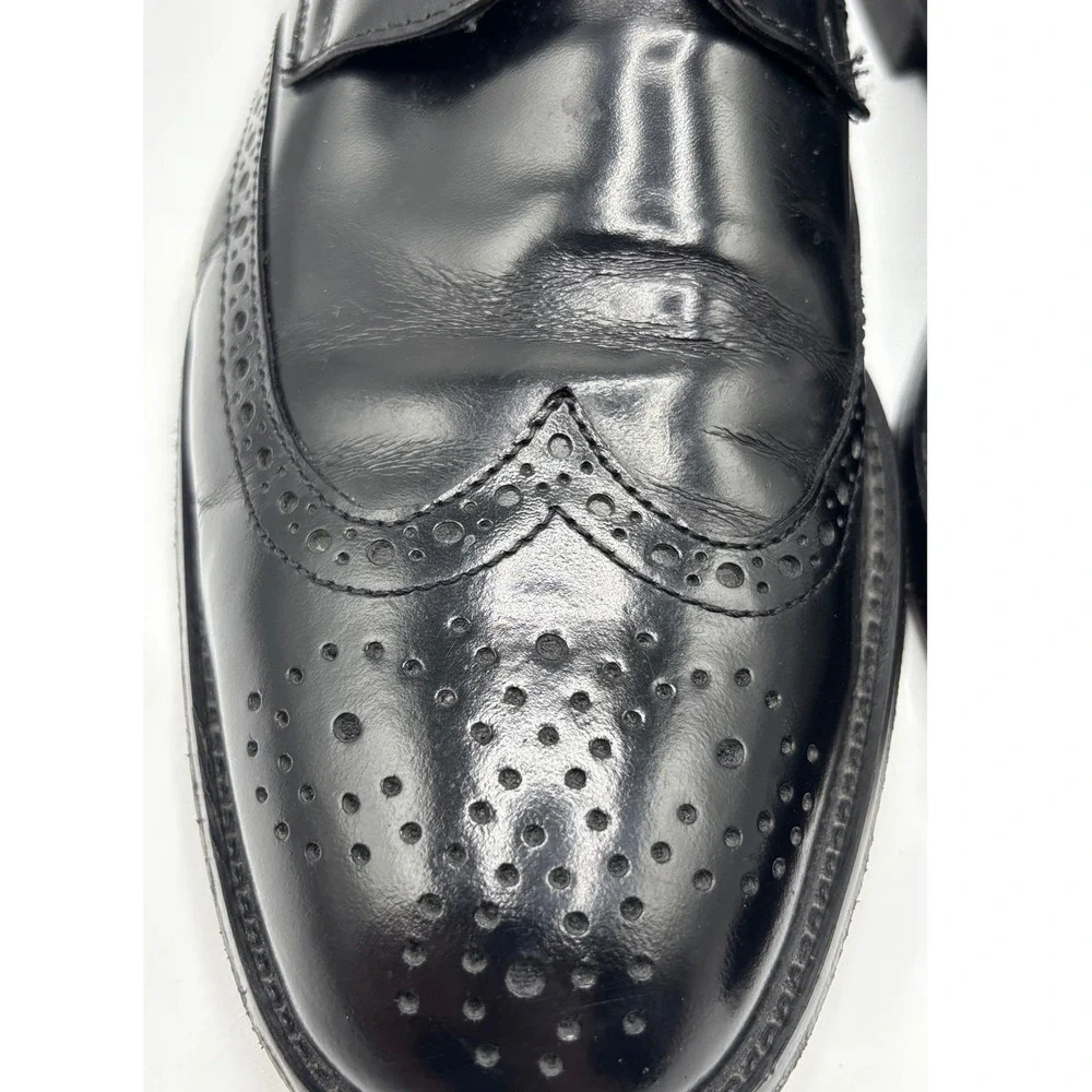 Johnston & Murphy 1888 Men's Black Leather Longwing Brogue Derby Dress Shoes 9